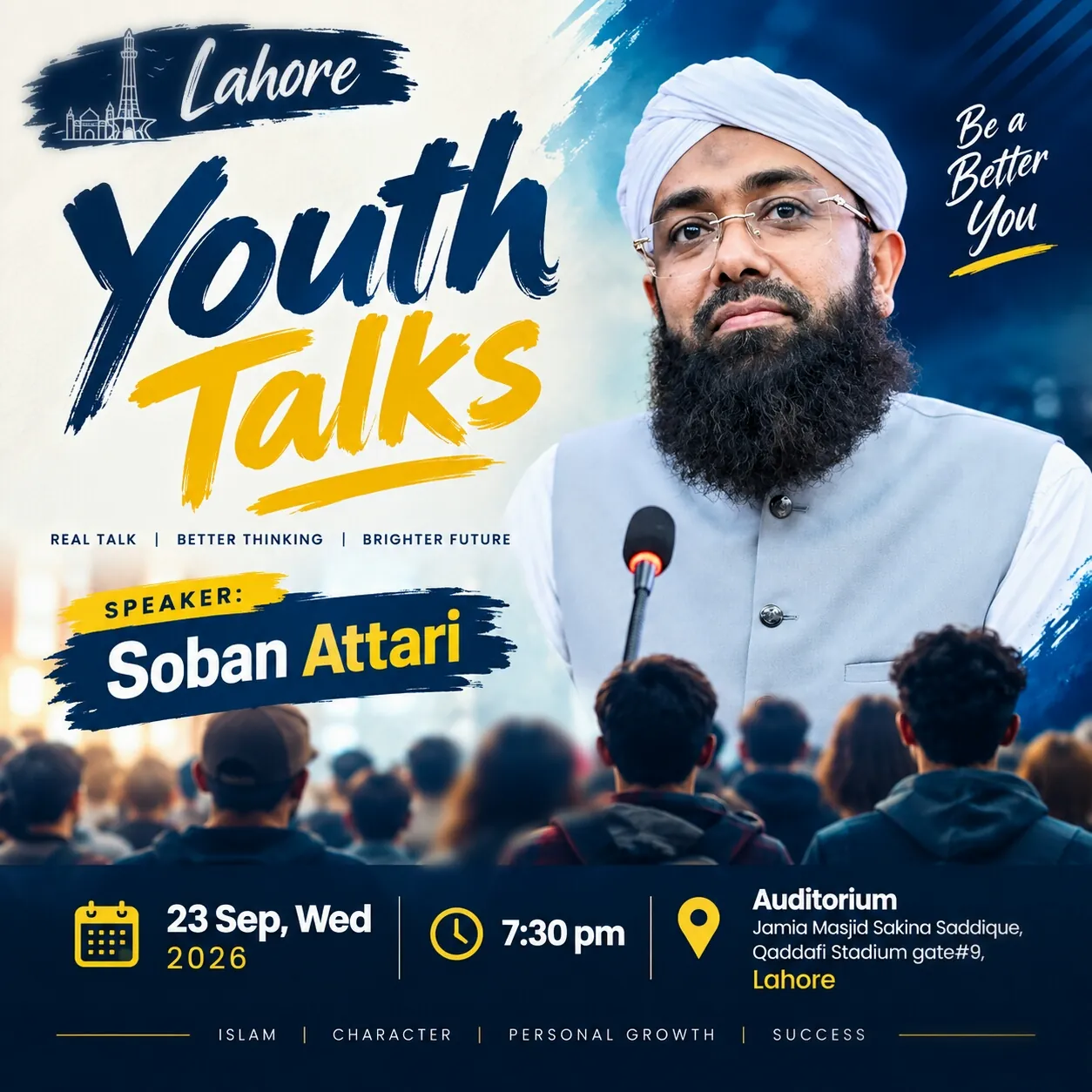 Youth Talks Lahore — event poster